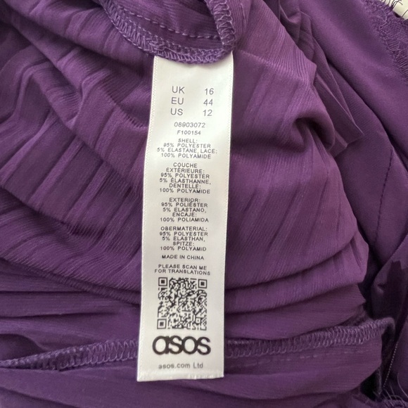 ASOS Curve Purple Maxi Dress - Picture 8 of 8